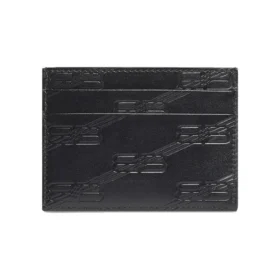 Cutie portcarduri cu monogramă în relief „Negru” 717763210JS1000