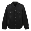 Denim jachetă cu bandă adezivă pentru Political Campaign „Black” 724651TNW111700