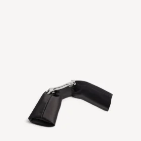 Fundă de accesorii de păr tip toque pentru femei, de culoare neagră