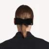 Fundă de păr Holli pentru femei, în negru/argintiu lucios