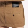 Fustă mini din bumbac pentru femei, de culoare bej