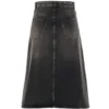 Fustă în linie A FW21 „Denim gri spălat” 646913TBP477767