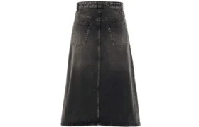 Fustă în linie A FW21 „Denim gri spălat” 646913TBP477767