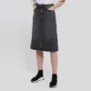 Fustă în linie A FW21 „Denim gri spălat” 646913TBP477767