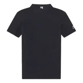 FW21 cu imprimeu alfabetic cu logo, croială slim, mânecă scurtă, negru 6617524B0B11077