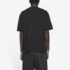 FW21 Tricou cu guler rotund și imprimeu retro GS, negru 612966TKVI71070