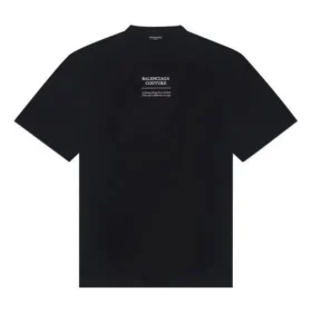 FW21 Tricou larg cu mâneci scurte, negru 651795TJV900107