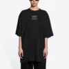 FW21 Tricou larg cu mâneci scurte, negru 651795TJV900107
