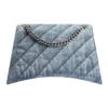 Geantă Crush cu lanț mediu, matlasată „Blue” 7163932AAGX4661