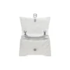 Geantă Crush cu lanț mediu, matlasată „Optic White” 716393210J09001