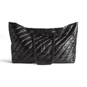 Geantă Crush mare de mână matlasată „Negru” 7717182AAWW1000
