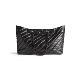 Geantă Crush mare de mână matlasată „Negru” 7717182AAWW1000