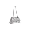 Geantă Crush mică cu lanț, matlasată „Silver” 716351210IW8110