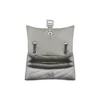 Geantă Crush mică cu lanț, matlasată „Silver” 716351210IW8110