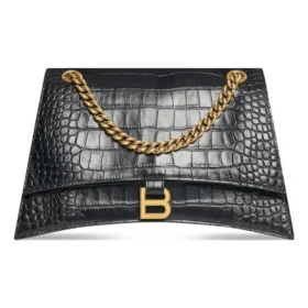Geantă cu lanț mediu Crush Crocodile „Black” 716393210IX1000