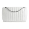 Geantă cu lanț Monaco, medie, matlasată „Off White” 7659452AASE9106