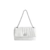 Geantă cu lanț Monaco, medie, matlasată „Off White” 7659452AASE9106