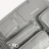 Geantă de aparat foto pentru bărbați, cu design foarte încărcat, în nuanța de gri Balenciaga