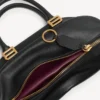Geantă de bowling mini tip bolero pentru femei, de culoare neagră