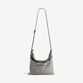 Geantă de cumpărături pentru bărbați, cu husă de protecție, de dimensiuni medii, în nuanța de gri Balenciaga