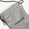 Geantă de cumpărături pentru bărbați cu suport pentru telefon, în nuanța de gri Balenciaga