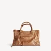 Geantă de damă Le City, dimensiune medie, culoare camel