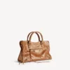 Geantă de damă Le City, dimensiune medie, culoare camel