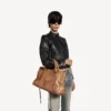 Geantă de damă Le City, dimensiune medie, culoare camel