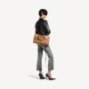 Geantă de damă Le City, dimensiune medie, culoare camel