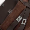 Geantă de mână Bel Air pentru femei, medie, în nuanța espresso deschis
