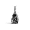 Geantă de mână Hourglass Xs cu broderie cu lanț „Silver” 7204712AARN8110