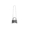Geantă de mână Hourglass Xs cu broderie cu lanț „Silver” 7204712AARN8110