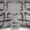 Geantă de mână Hourglass Xs cu broderie cu lanț „Silver” 7204712AARN8110