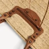 Geantă de mână Le City Basket pentru femei, mărime medie, în nuanța natural/camel