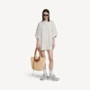 Geantă de mână Le City Basket pentru femei, mărime medie, în nuanța natural/camel