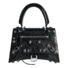 Geantă de mână medie Hourglass X Le Cagole „Black” 7815852AAY11000