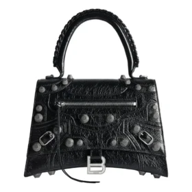 Geantă de mână medie Hourglass X Le Cagole „Black” 7815852AAY11000
