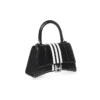 Geantă de mână mică Balenciaga x adidas Hourglass „Black” 593546210MA1091