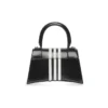 Geantă de mână mică Balenciaga x adidas Hourglass „Black” 593546210MA1091