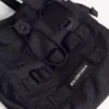 Geantă de mână mică pentru bărbați, în stil militar, de culoare neagră