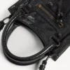 Geantă de mână pentru femei „Le City” cu suport pentru telefon, negru