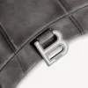Geantă de mână pentru femei, model „Hourglass”, XS, în culoarea gri furtună