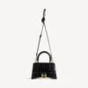 Geantă de mână pentru femei, model „Hourglass”, XS, negru