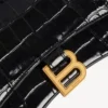 Geantă de mână pentru femei, model „Hourglass”, XS, negru