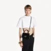 Geantă de mână pentru femei, model „Hourglass”, XS, negru