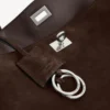 Geantă de mână pentru femei Rodeo, model mic, în nuanța espresso deschis