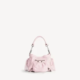 Geantă de mână tip bucket pentru femei, model Le City, mică, în nuanța petal pink
