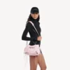 Geantă de mână tip bucket pentru femei, model Le City, mică, în nuanța petal pink