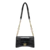 Geantă de umăr Downtown Xs cu imprimeu de crocodil „Negru” 6891212106F1090