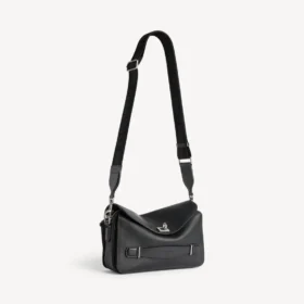 Geantă de umăr Le 7 Cube pentru bărbați, mică, negru